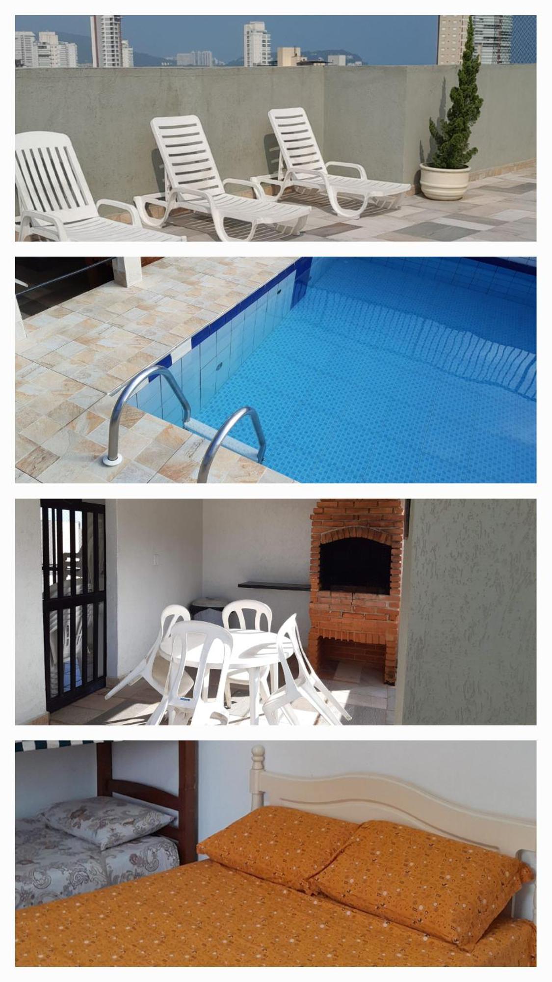 500M Da Praia, Predio Cm Piscina, 1Garagem, Wi-Fi 300 Mbps, Centro De Guaruja, Proximo A Praia E Comercio, Horarios Check-In E Check-Out Flexiveis, Churrasqueira, Exterior foto